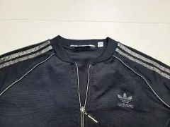 アディダスビンテージ スーパーガール シルバー 3 サンブラック レアテム トラックジャージ ポール 1038