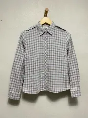 LACOSTE(ラコステ) ストラップ ディテール ロゴ チェック シャツ