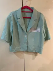 ジャケット スラックス セット (ミント) ピンク)