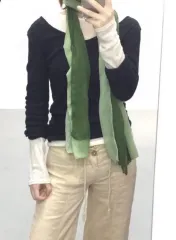 ヴィンテージ スカーフ グリーン