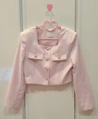 デートコーデ パール ボタン ジャケット ゲストルック フォーマルルック 出品