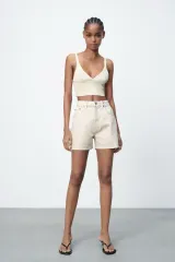 ZARA(ザラ) zara デニム バミューダ パンツ