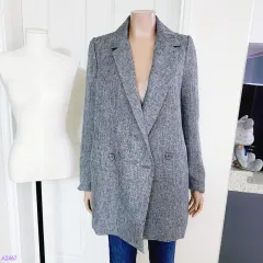 --- 7 000 一---( 55 66 サイズ ワンボタン グレー ジャケット 2467