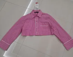 新品 日本 ZARA(ザラ) クロップド シャツ