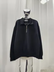 新品 :) パブリックニット オーバーフィットニット ニット 襟付き ハーフジップ 裏起毛