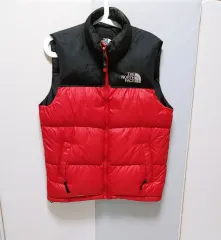 M THE NORTH FACE(ザノースフェイス) Nuptse(ヌプシ) ダウンベスト 700 レッドブラック 304