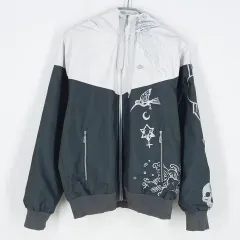 Nike(ナイキ） メンズ 図 フード ジャケット ジップアップ グレー L （ HU34452 ）