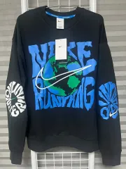 (新品) NIKE ラン エナジー ドライフィット フリース ランニングクルー ブラック