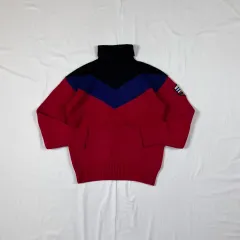 80年代 89年製 ポロ ラルフ ローレン ロゴパッチ タートルネック ニット