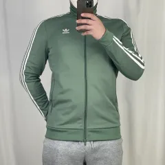 adidas(アディダス) カーキ 緑 ベッケンバウアー トラックトップス ジャージ XL 241013