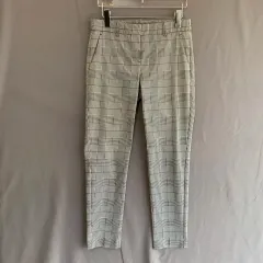 0サイズ セオリー レディース ストレッチ CHECK スラックス パンツ