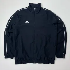 adidas(アディダス) 三角形 ジップアップ ウインドブレーカー ジャケット 黒