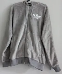 adidas(アディダス) レア 必須アイテム グレー ボアフリース フリース ボア 95 ／ M