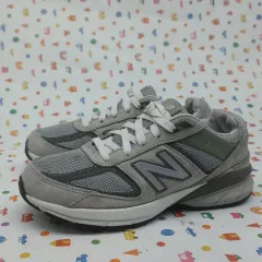 ニューバランス 990 V5 グレー キッズスニーカー 215