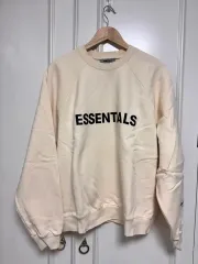 FEAR OF GOD(フィアオブゴッド) ESSENTIALS(エッセンシャルズ) クルーネック クリーム M