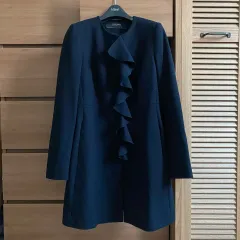 新品 ザラ ワンピースタイプ コート(ジャケット) フリル ジャケット XS 新品 990