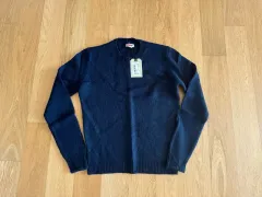 BARACUTA(バラクータ) シェトランド ニット セーター ネイビー M （ 100 ） 新品