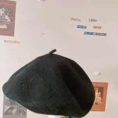 earth ブラック ベレー帽 タグ商品