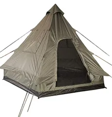 新品 Mil-Tec ティピーテント Tipi 4人用セット 290 x 270 x 225cm高 - OLIVE DRABのサムネイル