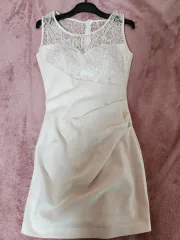 年末の主役は私/新品/送料無料) 白はやっぱりシースルー レース ops