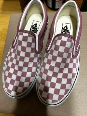 VANS(バンズ) チェッカーボード ピンク 出品