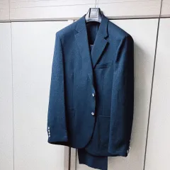 男性用スーツ ／ メンズ ネイビー スーツ BASSO homme