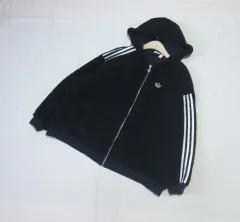 アディダス ブラック ボアファー フリース ジップアップ レア実物