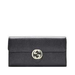 グッチ ブラック MY WORLD Intro Ver. キング ジップアラウンドウォレット 615524