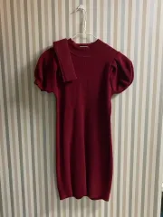 年末 クリスマス ニット ワンピース