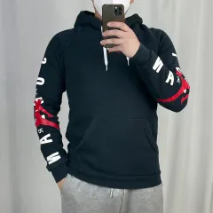 Nike(ナイキ） ジョーダン サイドライン 裏起毛 黒 フード付きTシャツ S 241030