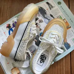 Vans VANS(バンズ) オーセンティック メッシュ ドット柄 モジュラー 白 スニーカーズ スニーカー