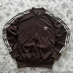 100 adidas アディダス 旧ヨーロッパ ブラウン トラックジャージ ジャージ