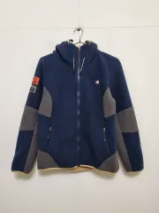 ラフマ シープスキン裏地 フード ジップアップ ジャケット/レディース 95サイズ