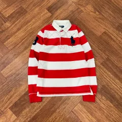 レディース 55 ポロ Ralph Lauren(ラルフローレン) ポロガールズ ビックポニー ボーダー柄 カラー Tシャツ