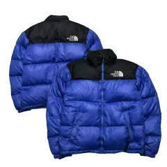 ノースフェイス ブルー ヌプシ 700 ダウン Xs