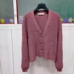 ZARA ザラ クロップドニット カーディガン レディース 95サイズ 4j29