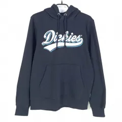 ディッキーズ レディース 裏地起毛 ビックロゴ フーディー ネイビー S(90) (HU34748)