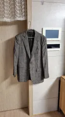 ZARA MAN チェックウールジャケット 100