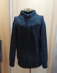 日本 UNIQLO ハーフジップアップニット L size