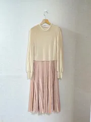 zooc(ジューク) カシミヤ ロング丈ワンピース