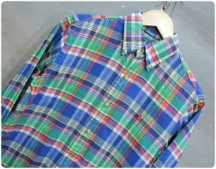 ポロラルフローレン マルチ カラー チェック シャツ (メンズ XS)