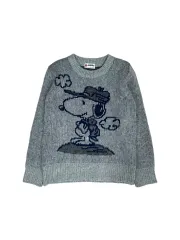 スヌーピー グレー ニット