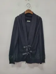 LEST ROSE レストローズ リボン カーディガン 黒