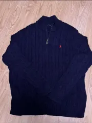 ポロ ラルフローレン ケーブル ジップアップ ニット