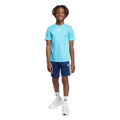 アディダス 上下セット キッズ TR-ES 3ストライプス トラックスーツ ユニセックス子供 KQH01 Top : ブライトシアン/ホワイト B [Top : ブライトシアン/ホワイト Bottom : ダークブルー/ホワイト (JJ1031)] [140]