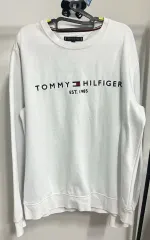 トミーヒルフィガー 白 スウェット