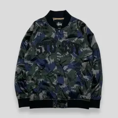 STUSSY(ステューシー) カモフラ バーシティ ジャケット