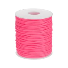 1mmの穴のシリコーンの管DIYの宝石類の作成のネックレスブレスレットの暗いピンクが付いている空管のゴム紐54.6ヤードの長い2mmの空管 1