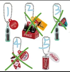 コカ コークス キーリング ガチャ 未開封 コーラボトル_ 2 犬+缶コーラ_ 1 犬 まとめ売り 出品