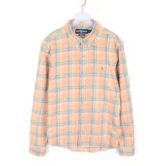 ポロ スリムフィット シャツ メンズL 秋冬 チェック シャツ NB5967